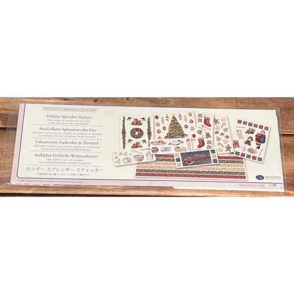 2005 CREATIVE MEMORIES HOLIDAY SPLENDOR STICKERS 06292254 SANTA CHRISTMAS TREE - Picture 2 of 6